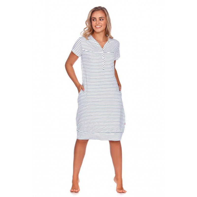 Obrázok Dámska nočná košeľa Dn-NIGHTWEAR TCB.9625 modrá L